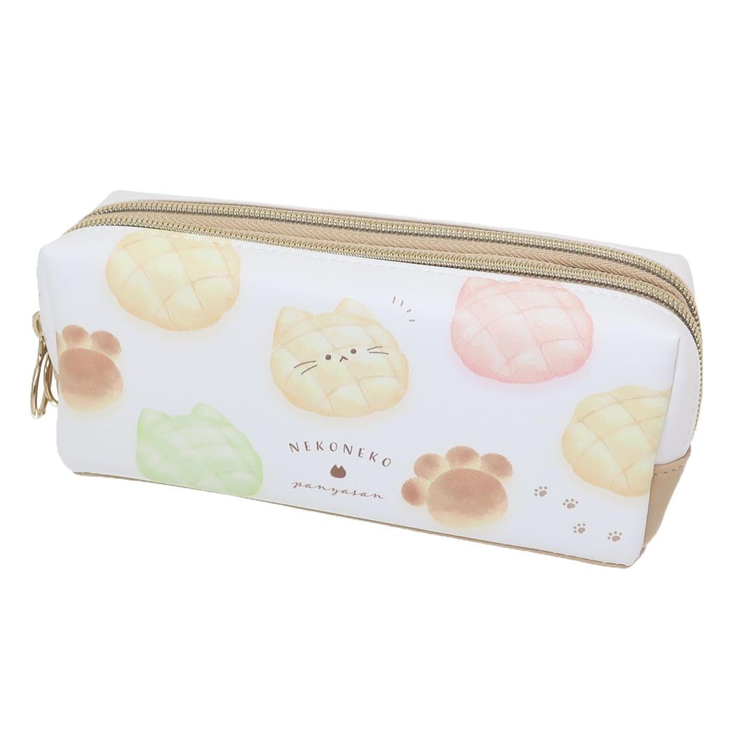 Amazon.co.jp: ねこねこパン屋さん ツインファスナーペンケース