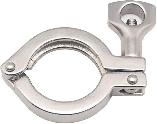 Miniatura 6 de Beduan Trébol sanitario de 2 pulgadas de acero inoxidable 304 de un solo pasador resistente con tuerca de ala para virola TC de 2 pulgadas (2