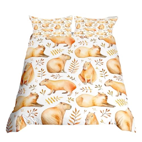 Funda nórdica de carpincho para cama individual de niños y adultos