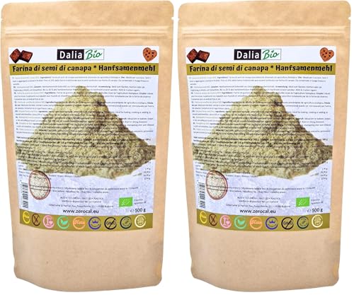 Dalia – Farine de Graines de Chanvre Bio 500g | 43% Protéines...