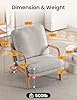 Mid Century Modern Accent Chairs for Living Room, 23” Wide Comfy Chair for Bedroom, Small Cozy Sherpa Reading Chairs for Adults, 108° Lounge Arm Chair Indoor with Detachable Cover, 5.5" Foam Cushion #1