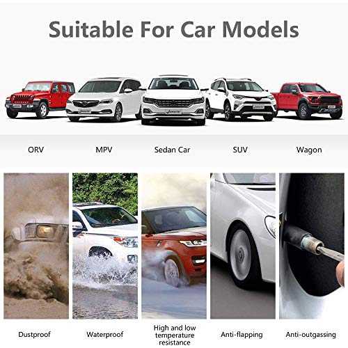 Tire Pressure Monitoring System TPMS Solar tire Pressure Monitor 22-87 Psi Mount on Windshield with 4 External Sensors Car Tire Real-time Wireless Auto Alarm System - Thumbnail 5