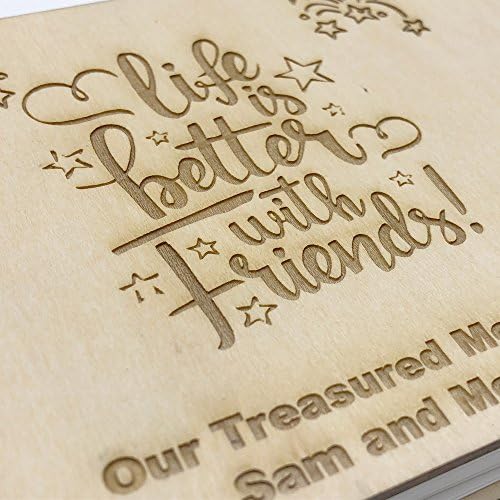 ukgiftstoreonline Personalised Friends Scrap Book Photo Album Keepsake Book
