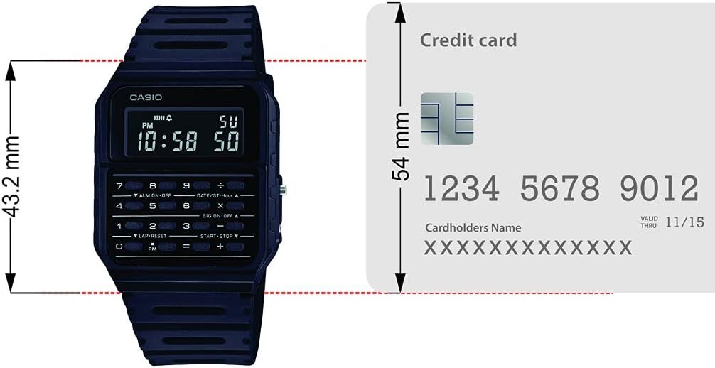 Casio Ca 53wf 1b Calculator Black Digital Mens Watch Original New Classic Ca 53 Amazon Co Uk Watches