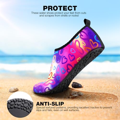 Image of SIMARI Water Shoes for Women Men Swim Aqua Socks Beach Pool Essentials Barefoot Surf River Boat Kayak Sea Yoga Sand Exercise Sport Accessories Breathable Quick-Dry Adult Youth Kid Size SWS001