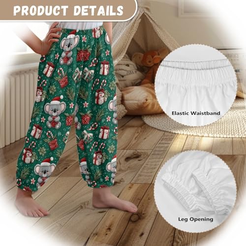 Image of Unisex Little Kids Yoga Trousers Bohemian Beach Pants Baggy Harem Activewear for Boys and Girls Age 3-10