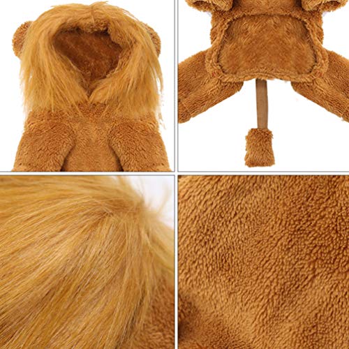 UKCOCO 1 Unidade Animal De Estimação Se Transforma Em Roupa De Leão Cão Trajes De Halloween Leão Cac