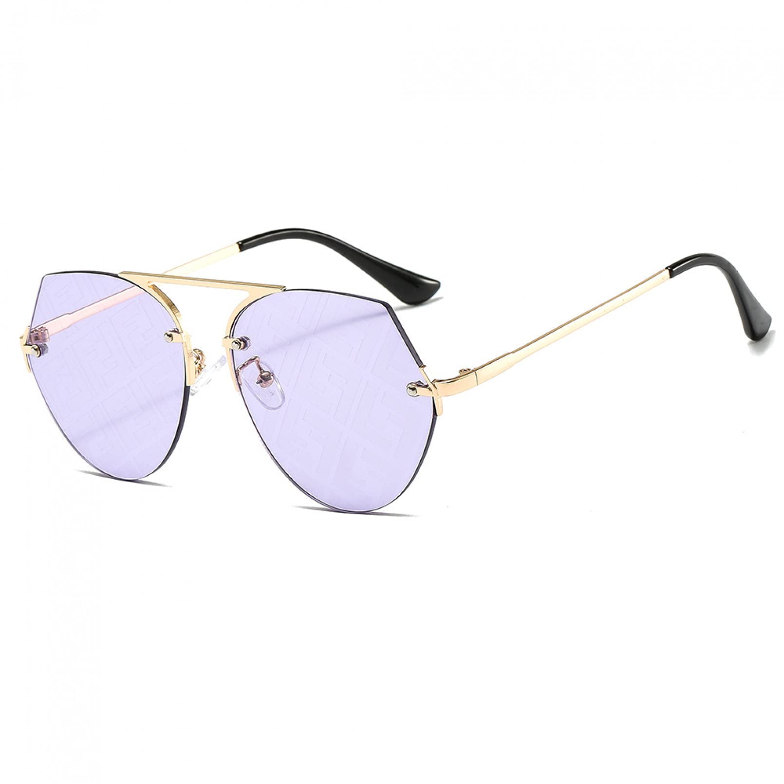 BAJIE Occhiali Da Sole Moda Trend Occhiali Da Sole Uomini E Donne Personalità Telaio Rotondo Design Semplice Multifunzionale Vetro