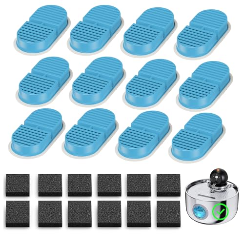 Filtro Fuente para Gatos: 24 Filtro de Bebedero Gatos - 12 Filtros de Carbón + 12 Esponja para NOBOXBON Fuente Gato Agua - Paquete de 6 Meses