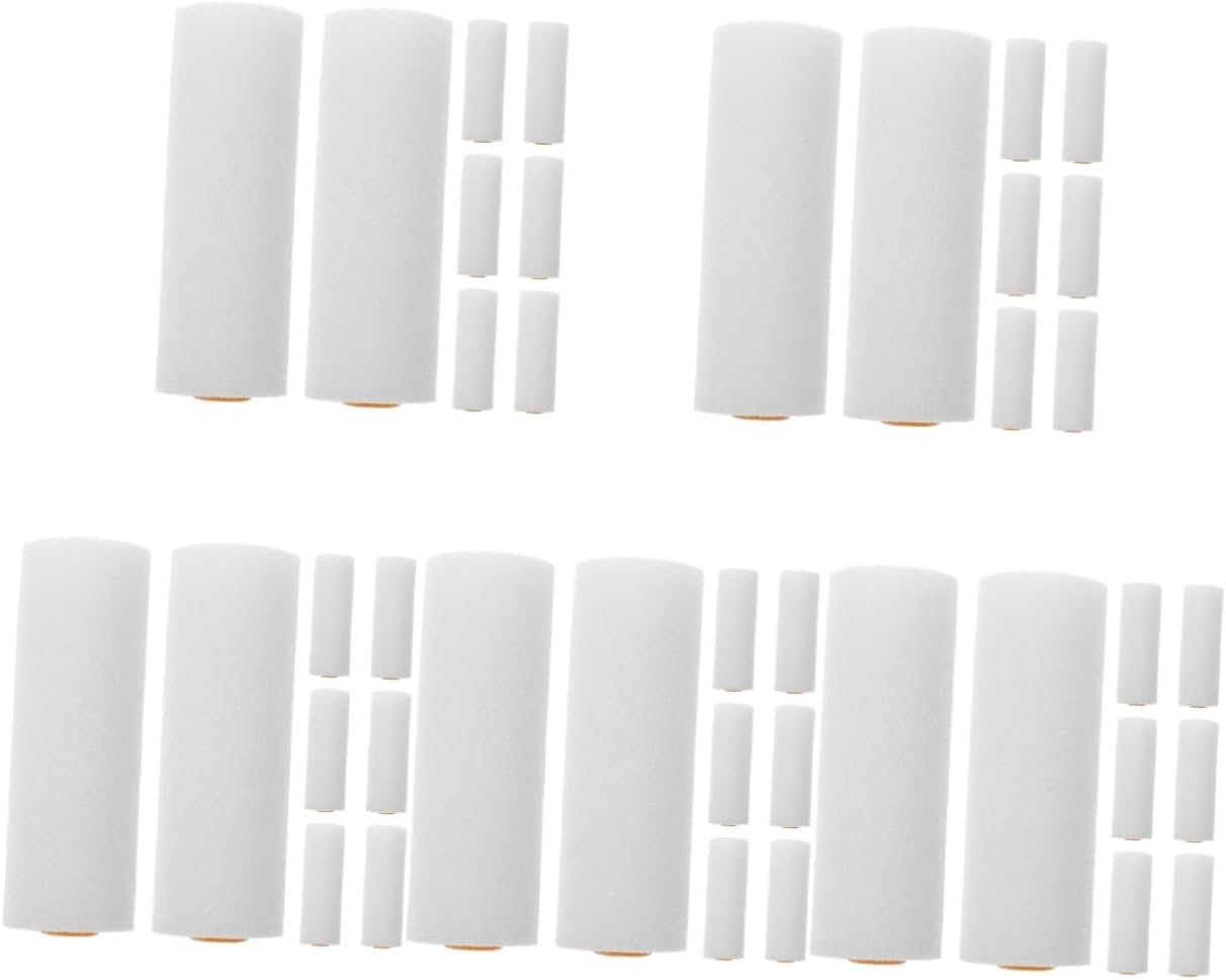 OSALADI 60pcs Paint Roller Replacement Frame High Density Roller Brush Paint for Corners and Areas for Wall and House