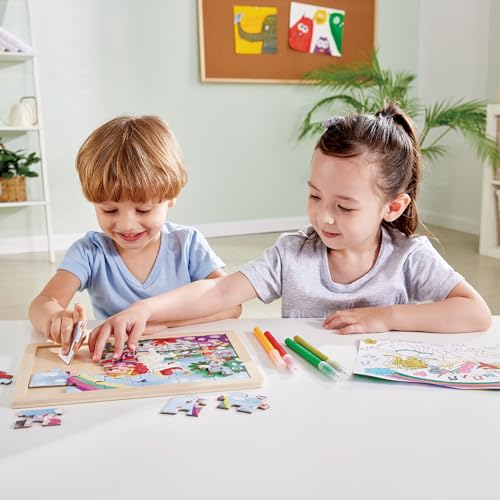 Hape Puzzle Dell'unicorno – Set Di Puzzle Tematici Per Bambini, Gioco Di Logica E Sviluppo Delle Abilità Motorie - 5