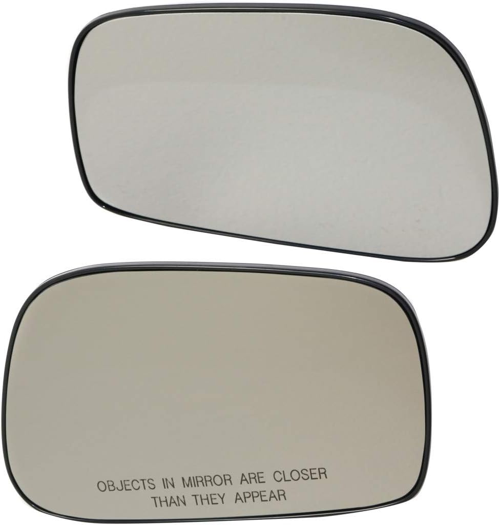 For Toyota Corolla/Matrix 2003 04 05 06 07 2008 Mirror Glass Driver Side | Non-Heated | w/Backing Plate | Flat Glass Type | Replacement For 8790901080 | TO1324103