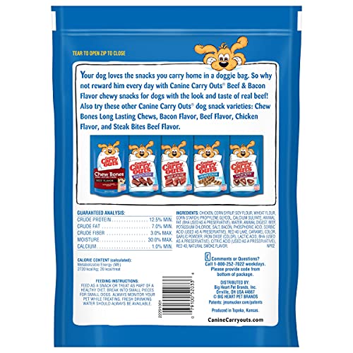 Canine Carry Outs Beef & Bacon Flavor Dog Treats, 22.5 Ounce (Pack of 3) - Thumbnail 3