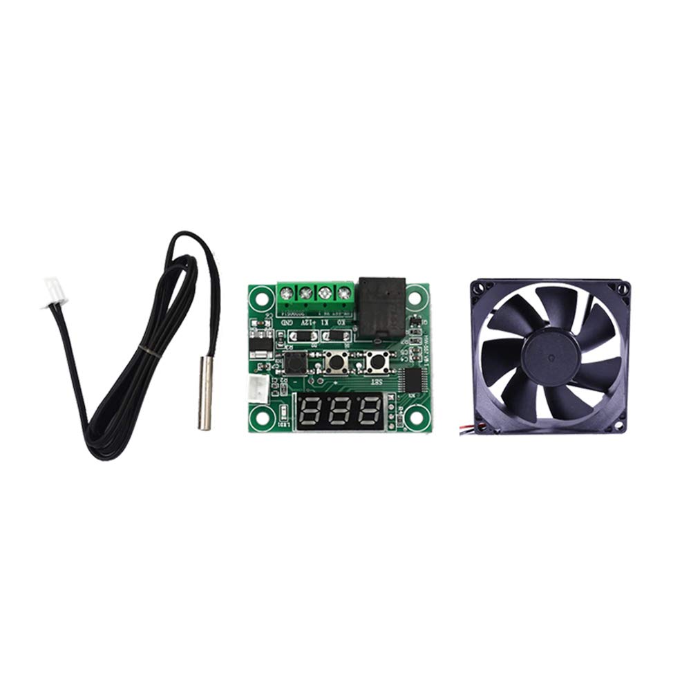 See full amazon price history chart for Electronic spices W1209 12V DC Digital Temperature Controller Board With 3" inch fan for incubator Electronic spices W1209 12V DC Digital Temperature Controller Board With 3" inch fan for incubator (B08FXLX36L) Amazon Price History, Amazon Price Tracker
