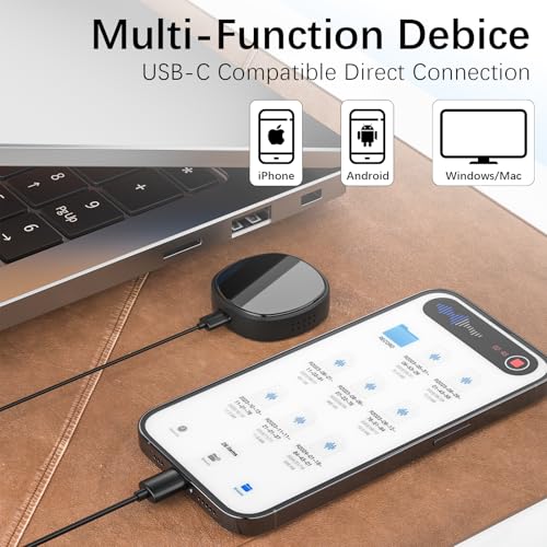 TBtebeat Gravador Magnético Ativado Por Voz De 64 Gb - Dispositivo De Gravação De Audição Com Capaci