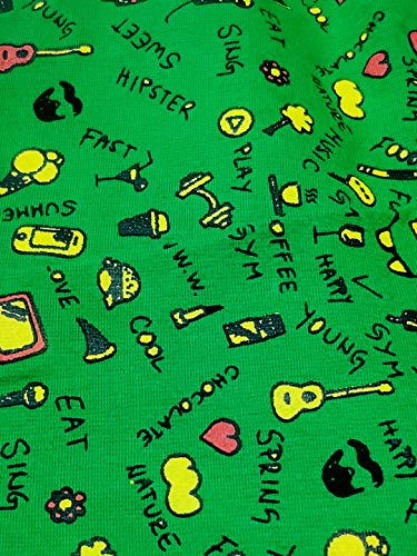 Image of Naughty Ninos Girls Green Printed Ankle-Length Legging for 2 to 12 Years