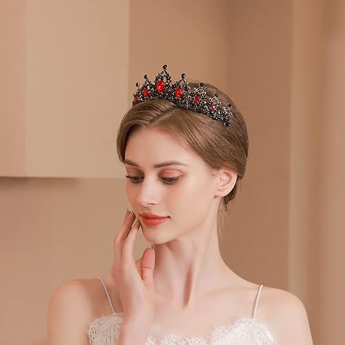 Miniatura 4 de Kamirola - Corona de reina y tiaras corona de princesa para mujeres y niñas, diademas de cristal para novia, princesa para bodas y fiestas (01)