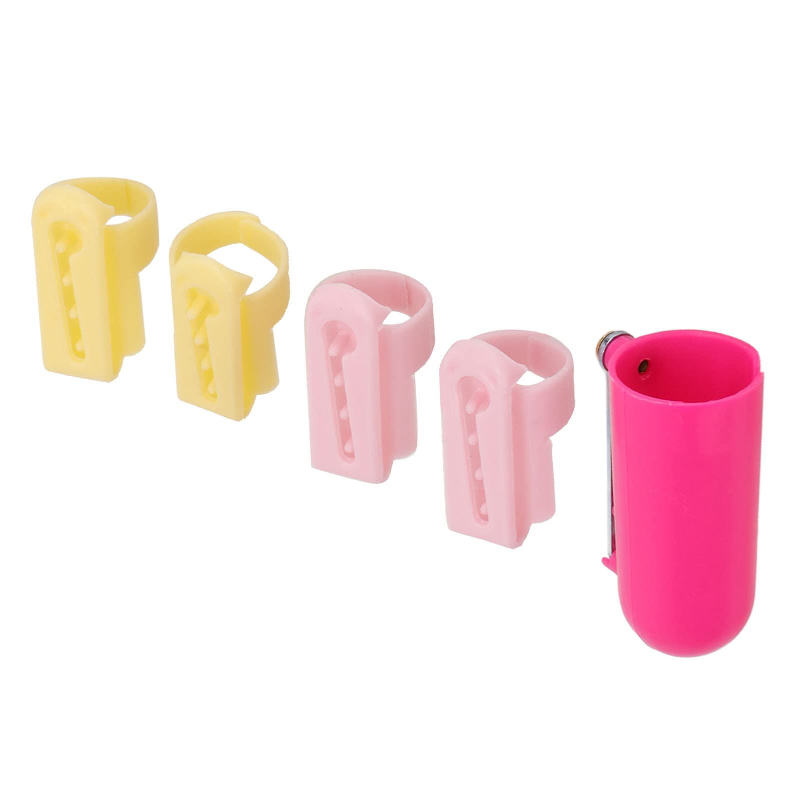 4 Stück Garnführungen & Fingerhut-Ringe – Strickzubehör, Fingerspalter, Für Häkeln & Nähen – Praktisch & Langlebig