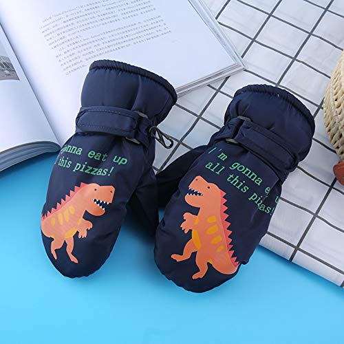 Luvas de inverno para crianças ao ar livre, snowboard, esqui, patinação, à prova de vento, luvas par