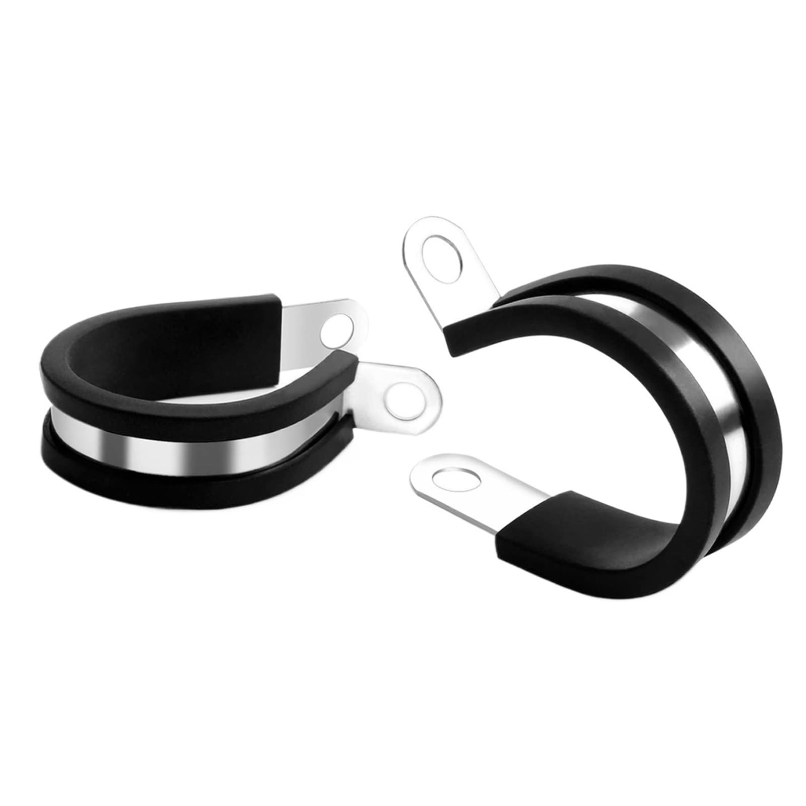 10 pz 6-60mm Gomma In Acciaio Inox 304 Morsetto Del Cavo Tubo di Metallo Imbottito Isolato a Forma R Filo Installazione del staffa fissa Morsetti Per tubi(M14)
