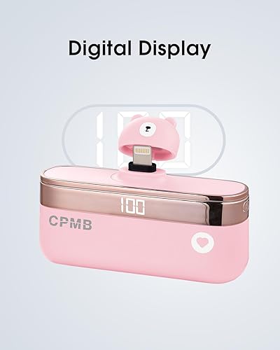 Miniatura 4 de Aendern Banco de energía portátil con 5,000 mAh, cargador portátil de 22.5 W, pantalla digital, mini batería compatible con iPhone 1414 Pro  14 Plus