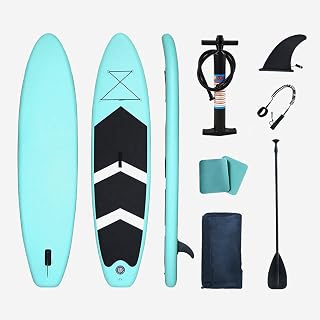 LIALIYA Inflatable Stand Up Paddle Boards, SUP with Accessories Backpack Anti-Slip Deck, Paddle And Hand Pump, Paddle Board Standing Boat for Youth Adult