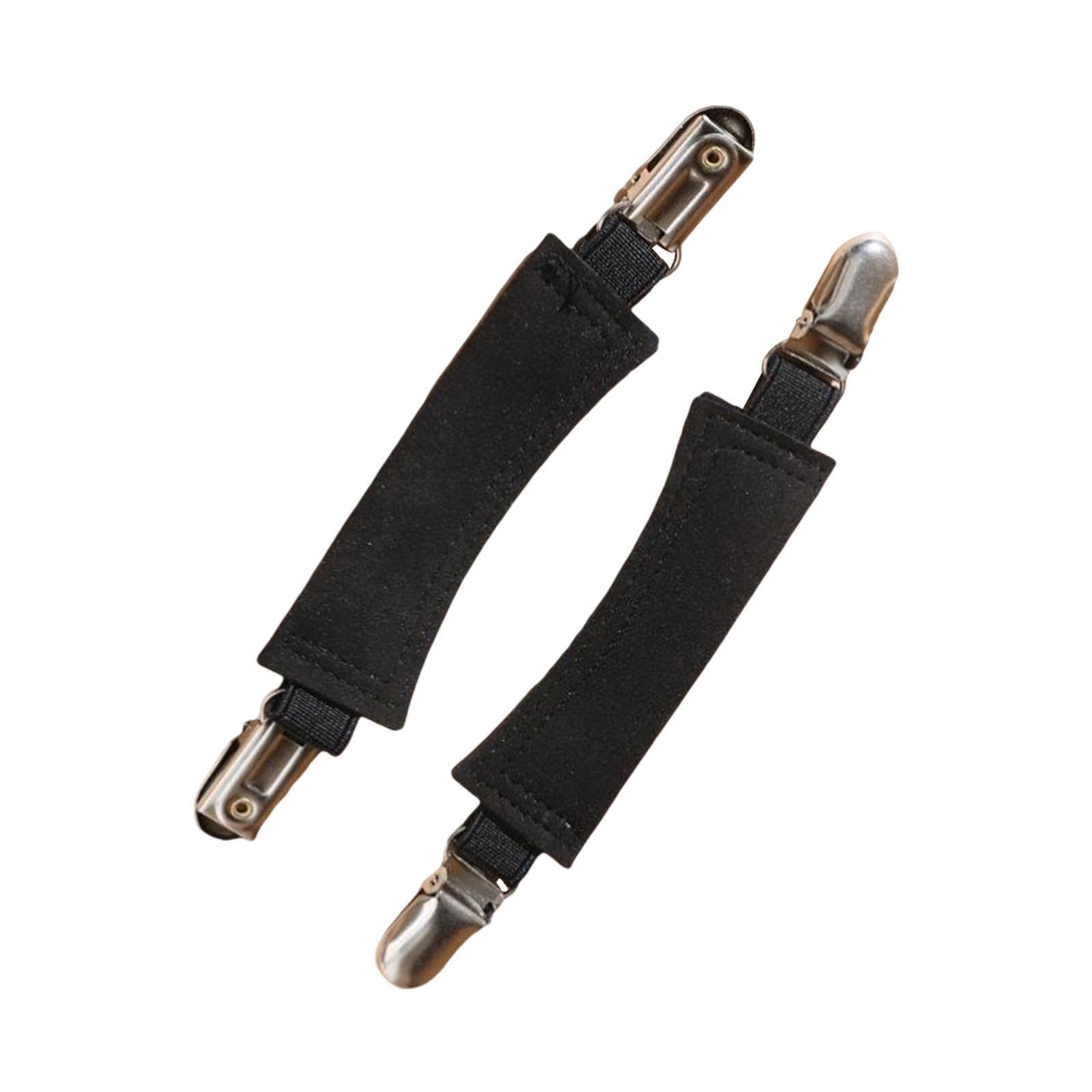 CALANDIS 2Pcs Elastic Shoe Strap 17cm Sandal Heel Strap for Men and Women Shoes Mules Black-image-16