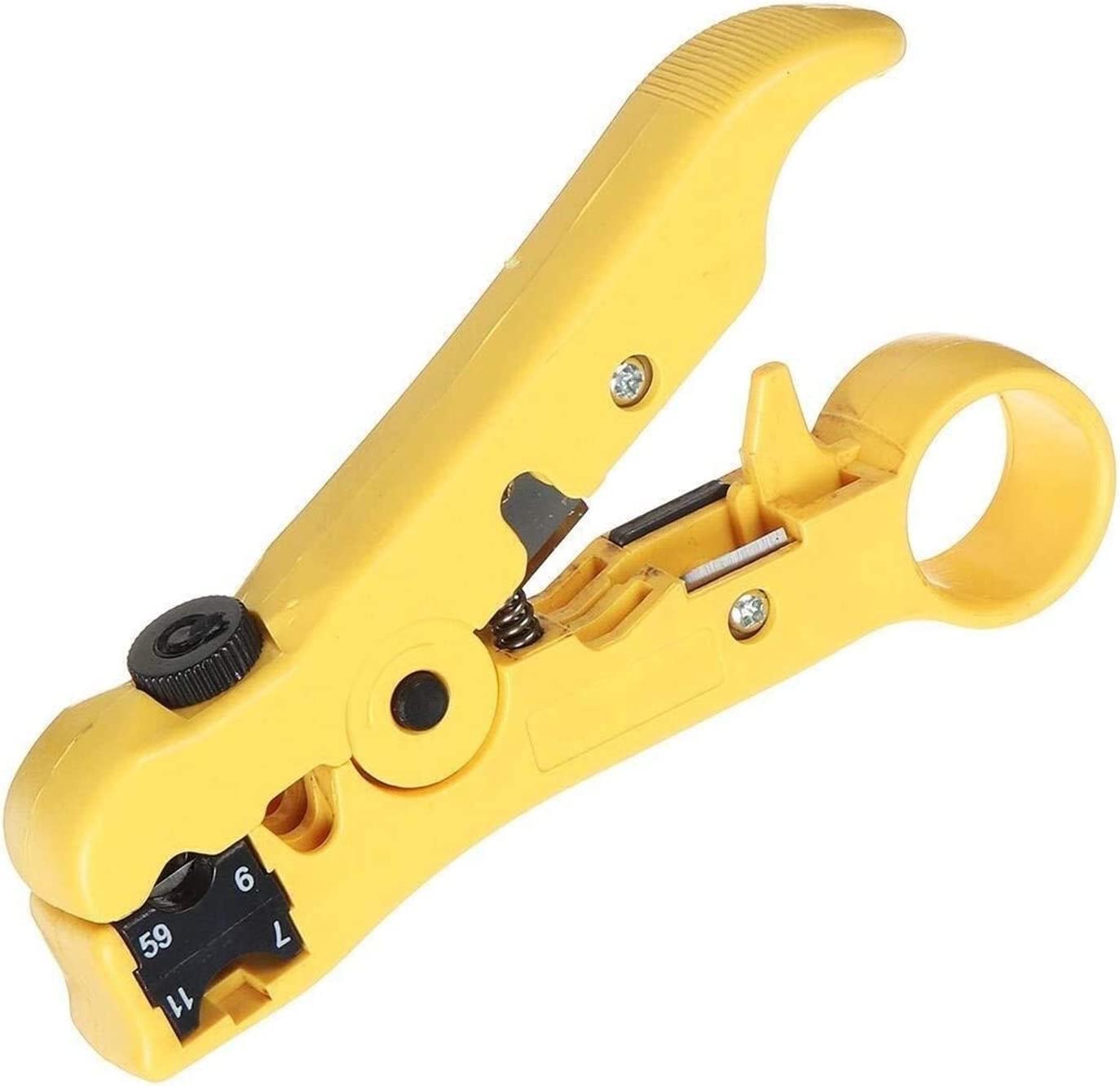 Pelacables, RG7 RG6 RG11 Conector Cable Coaxial Crimper Pelacables Alicates Herramienta de compresión Kits de Herramientas de Hardware