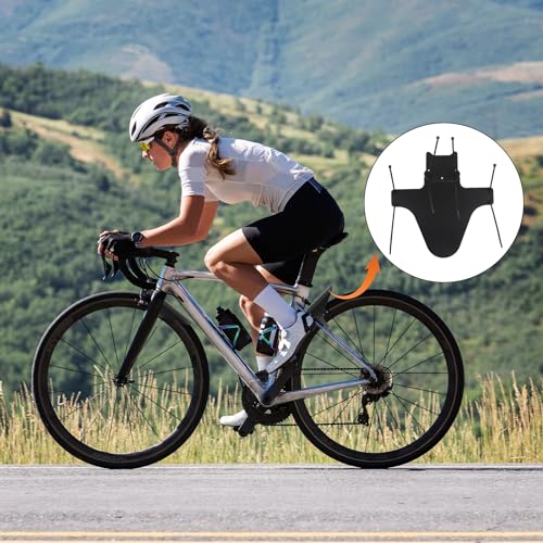 2 Stück MTB Mudguard Vordere und Hintere Mudguard, Fahrrad Vorne Hinten Kotflügel, Verstellbares Schutzblech Kompatibles Fahrrad Mud Guard Set mit 10 Kabelbinder, Geeignet für Radfahrer