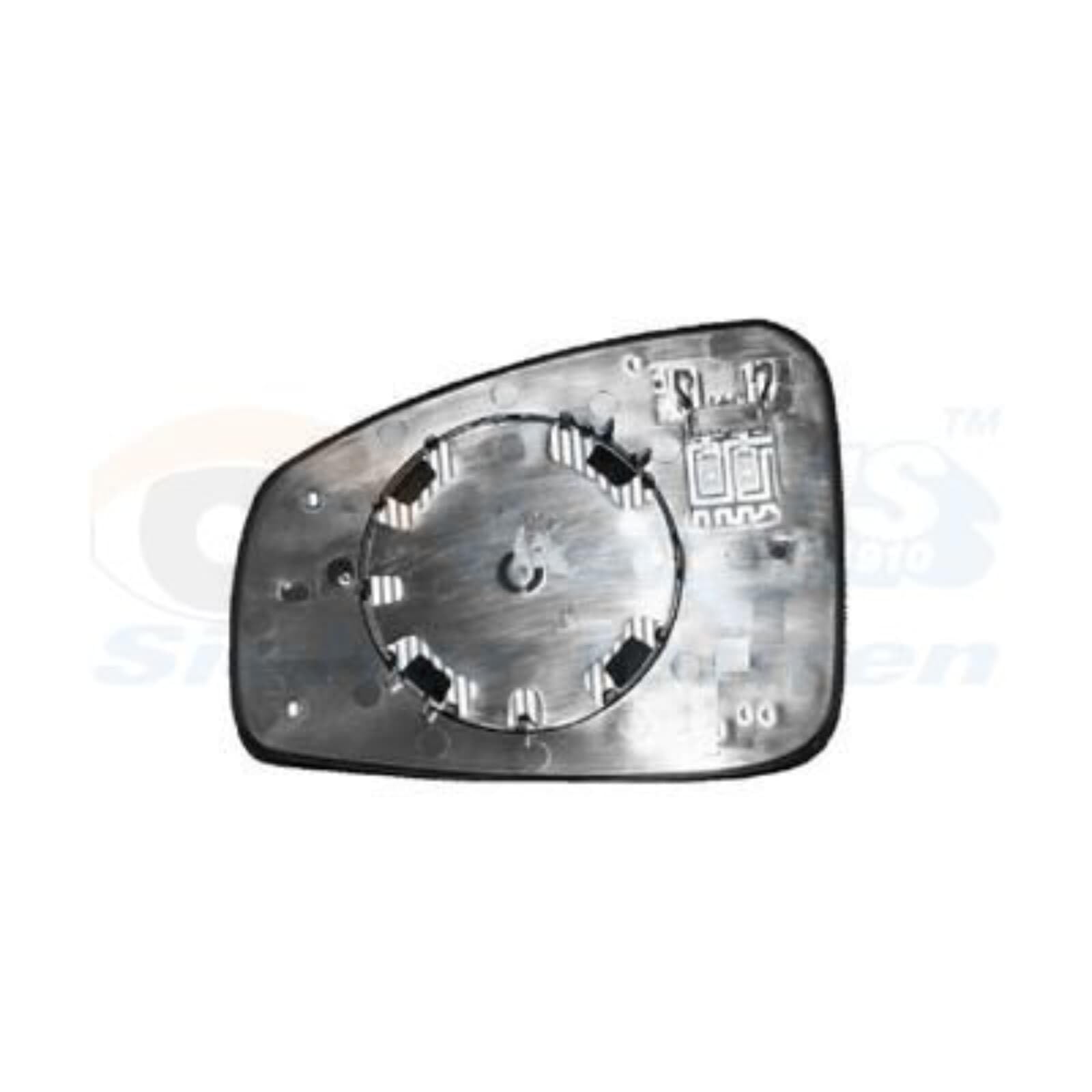 VAN WEZEL 4380818 Espejo retrovisor espejo completo convexo para ajuste elect. espejo calefactable derecha Compatible con RENAULT GRAND Scénic 3 JZ0/1 Scénic 3 JZ0/1