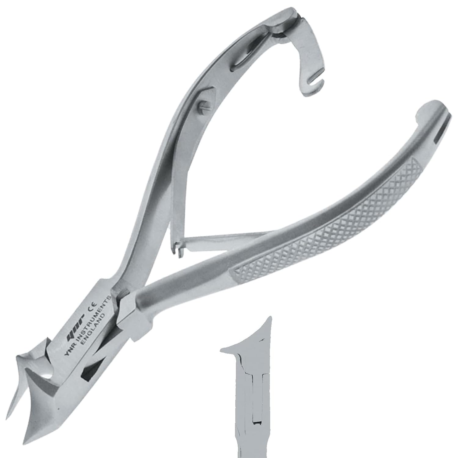 YNR - Professional Toe Nail Cutters Clippers Nippers Chiropody Podiatry Heavy Duty - for Very Thick Nails Fungus Nails - Moon Shape - C Shape