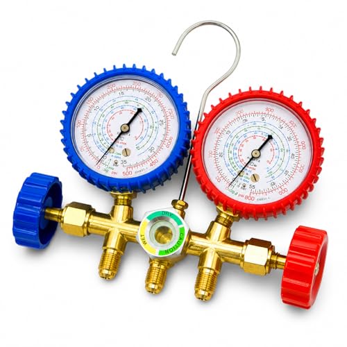 Manifold Gauge Set para Refrigeración R410A R22 R404A miniatura 4