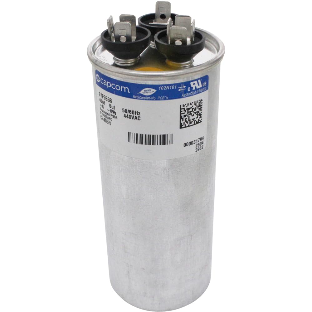 1172114 - 40 + 5 uf MFD 440 Volt VAC - Tempstar Round Dual Run