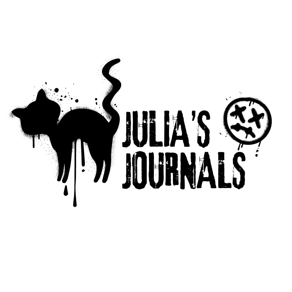 Julia's Journals Lined Black Paper Journal for Writing or Sketch - 200 Lined pages (100 Sheets) - 100 GSM - A5 Note Book