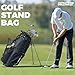 Findway 14 Way Golf Stand Bag, Lightweight Golf Bag with Stand for Men Women, Golf Club Carry Bag with Dual Strap, Full Length Dividers, Multiple Pockets, Golf Ball Holder, Rain Cover Hood