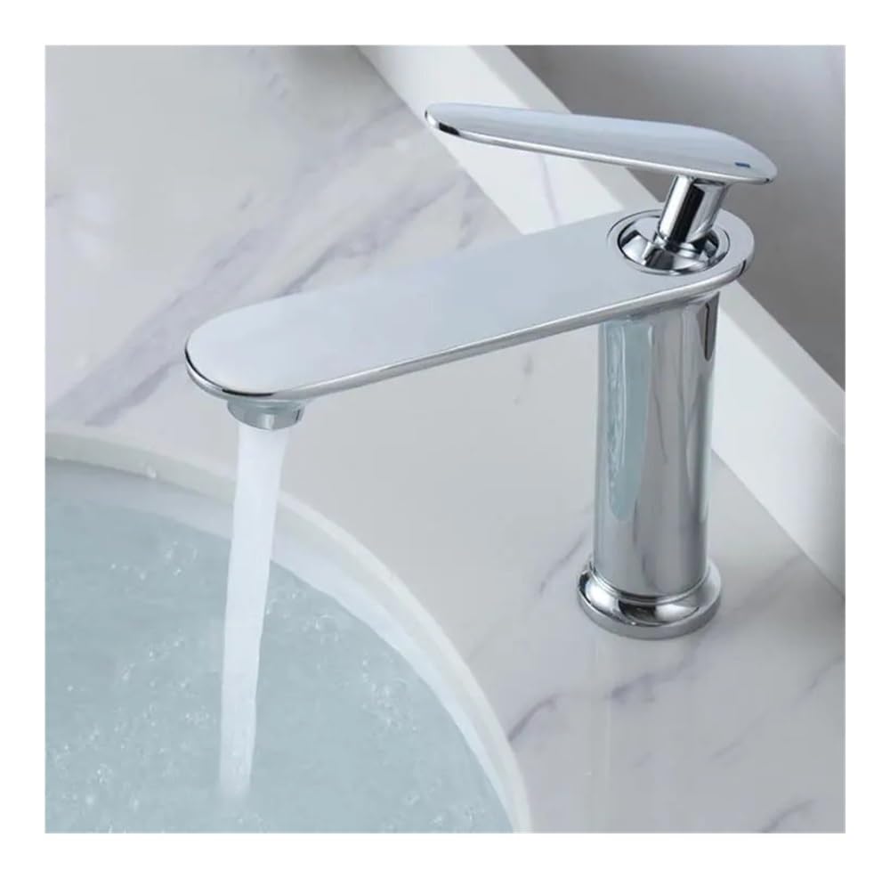 Robinet de lavabo mitigeur eau chaude froide laiton chrome pour toilettes FYN-60164