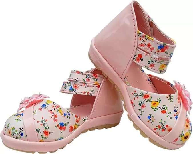 Fut Fettoe Girls Printed Ballerinas Floral Sling Back Belly Sandal Casual Party Footwear 2 51ntJ0s+muL