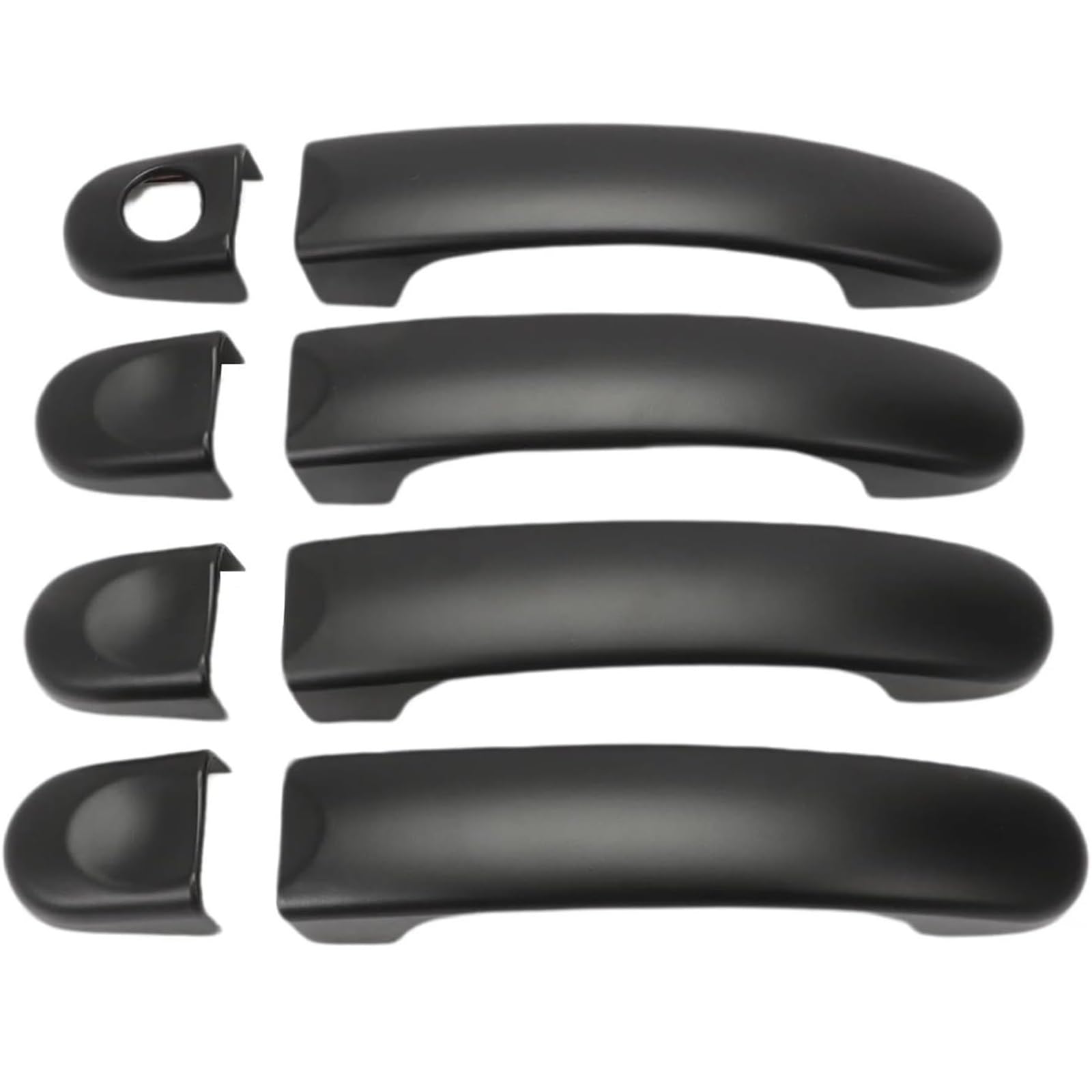 Glymzoi One Color Car Exterior Door Handles For Vw For Transport T5 T6 For Caddy Van 8Pcs Black Door Handle Cover Outer
