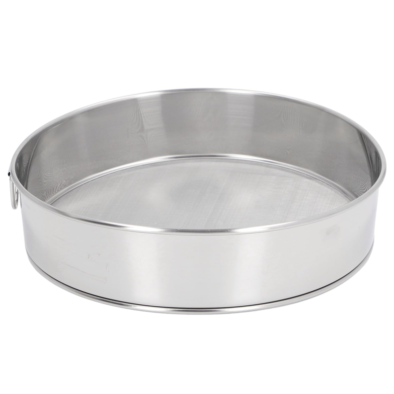 304 Stainless Steel Flour Sifter Creative Strainer Baking Tools Round 80 Mesh Flour Sifter Tray