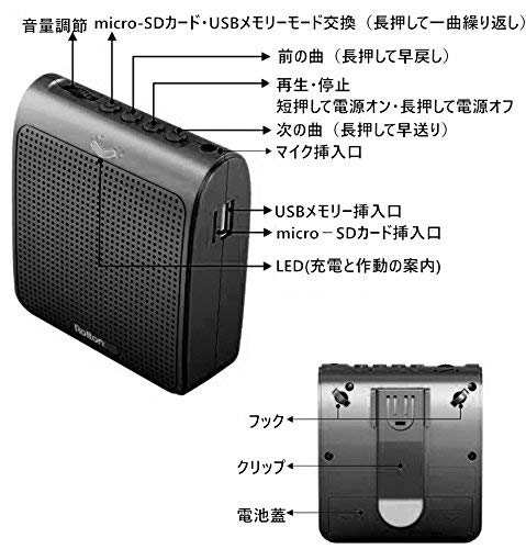 Amazon.co.jp: ハンズフリー拡声器 イベント用スピーカー ポータブル