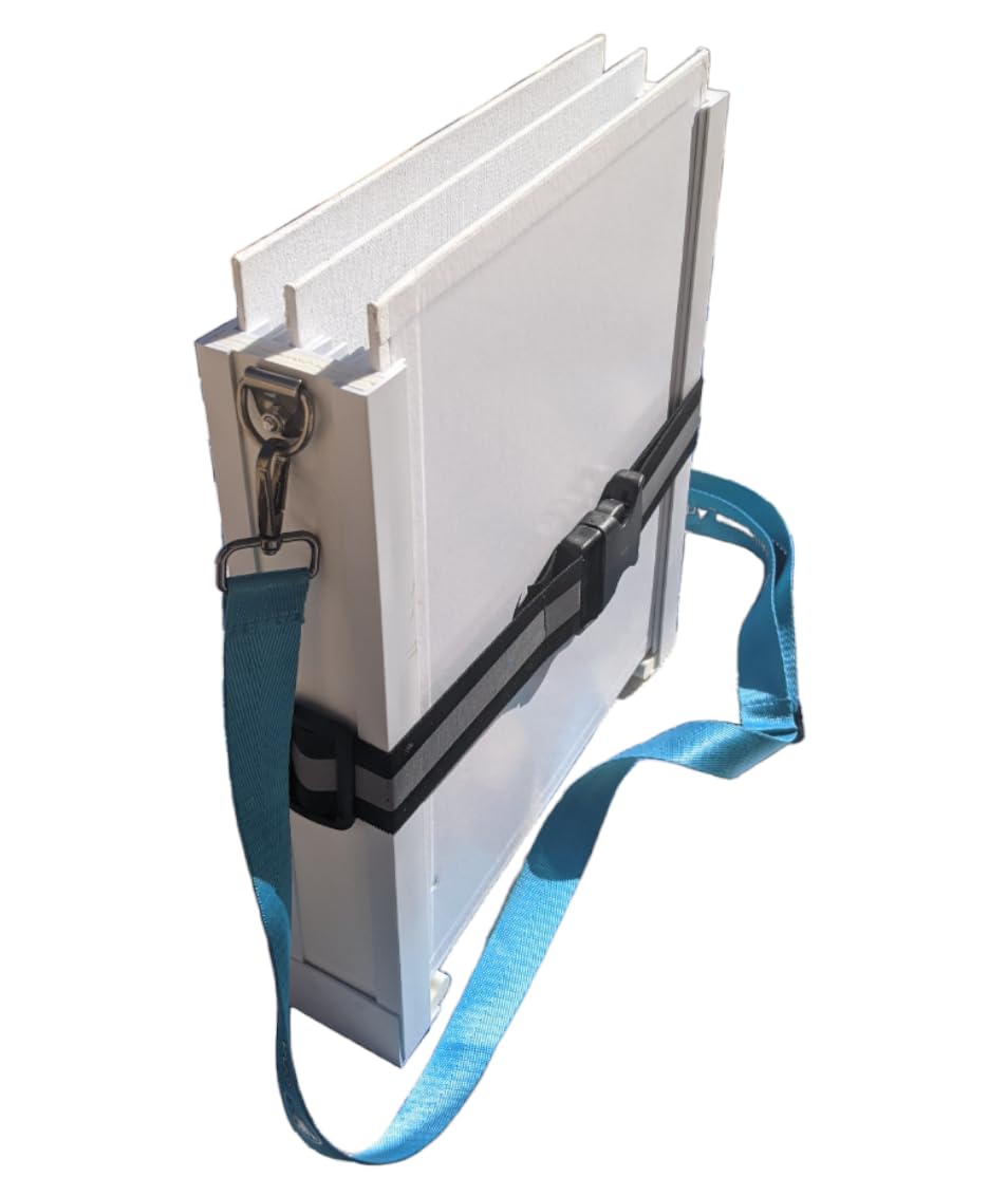 Allaprima Art Panel Carrier. Safely Transport Your Wet Paintings. Light-Weight & Adjustable to Different Sizes. Ideal for Plein-Air. (Panel Thickness 3.2-4.5mm)