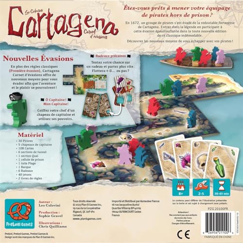 Plan B Games Cartagena Carnet d'évasions - Jeu de Société - De 2 à 4 Joueurs - 10 Ans et Plus - Version Française – vue 3