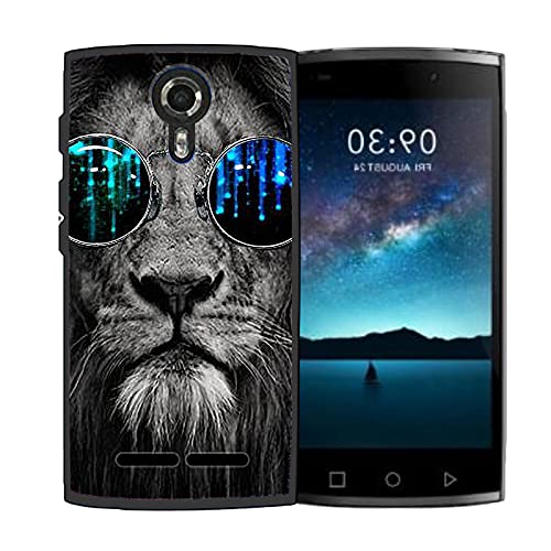 Phone Case for Unimax UMX U693CL Assurancewireless Case TPU Soft Phone Cover Glasses Lion