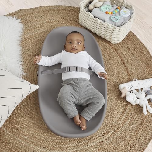 Image of Evolur Eva Changing Pad, Waterproof EVA Foam, Safety Strap, Dark Gray