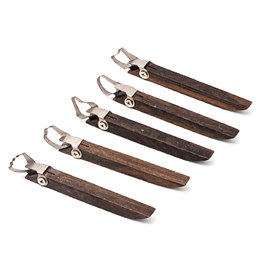 Skiitches 5 Pieces Clay Extruder Tool Pottery Carving Tool Pottery Cup Handle Shape Tool Teacup Mug Handle Clay Cutters