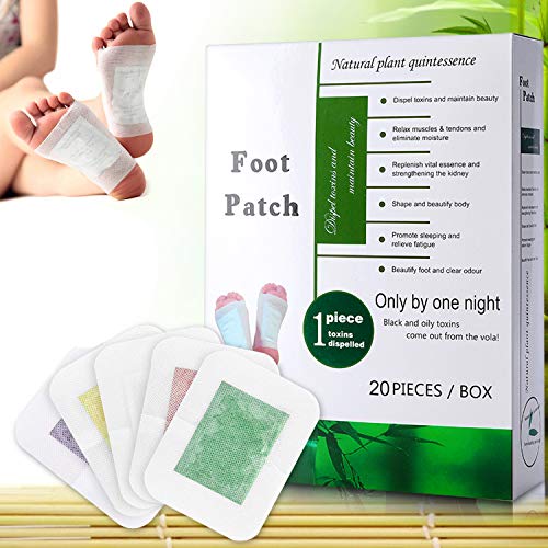 Parches para los Pies, Winpok 100% Naturales Parches Para Los Pies Parches Detox Para Pies, Eliminan Toxinas Cuerpo, Aceleran Metabolismo, Alivian Dolor Muscular y Dolor de Pies, Mejoran Sueño