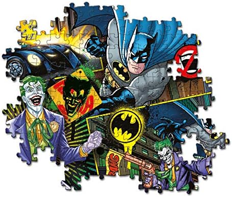 Clementoni - Batman Supercolor Jigsaw Puzzle for Kids from 6 to 8 Years old, 104 Pieces, Made In Italy, 25708