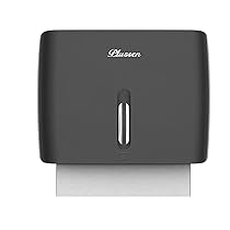 PLUSSEN dispenser carta asciugamani,dispenser carta igienica, tovaglioli piegati a Z e dispenser di asciugamani diviso (6008 nero)