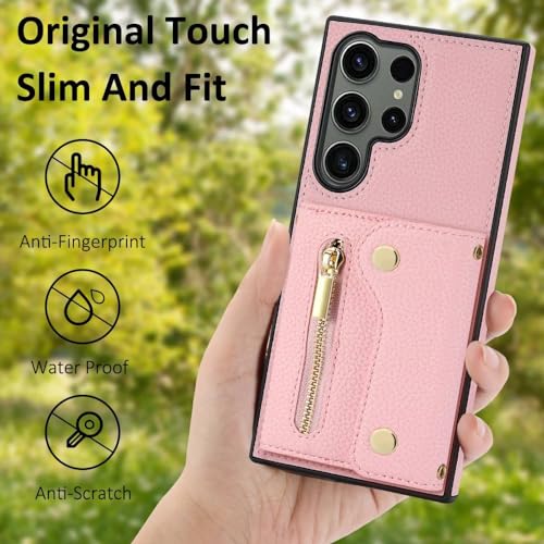 Étui en cuir Samsung S23 Plus ENILSA finition premium vert