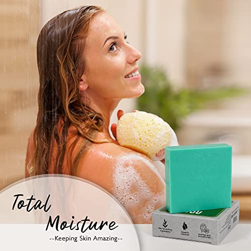 Mastermedi All Natural Soap Bar Tea Tree, Softer & Smoother Skin, Handmade Organic Soap Scented With Premium Essential Oils & Natural Flavors, More Moisturizing Than Ordinary Bar Soap, Women & Men's Bar Soap, Pack Of 3 #TOP5